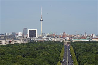 View from Victory Column to Strasse des 17. Juni