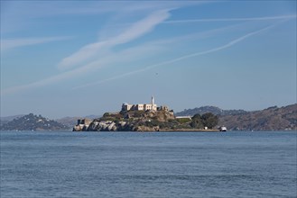 Alcatraz prison island in San Francisco Bay