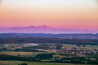 View from Bussen mountain near Uttenweiler