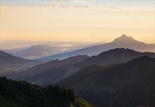 View from Riedberger Horn to Grunten