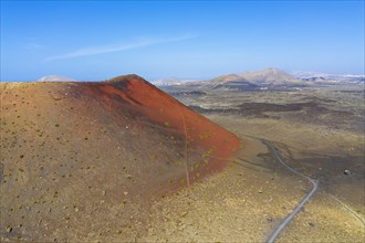 Red slope of volcano Montana Colorada