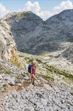 Hiker with rucksack