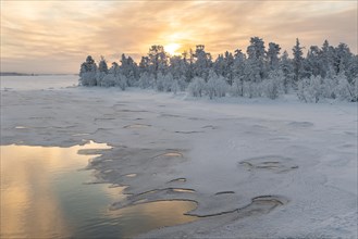 Atmospheric winter landscape