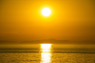 Sunset over Lake Malawi