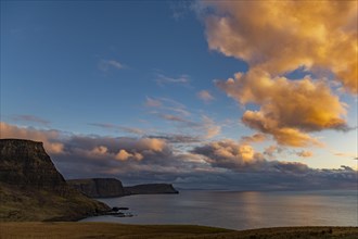 West coast Isle of Sky with North Sea at sunset