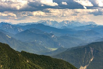 View from Kampenwand to the Berchtesgaden Alps