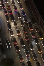 Traffic jam at night