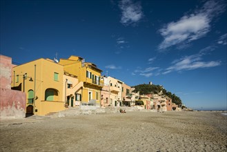 Colorful houses on the beach