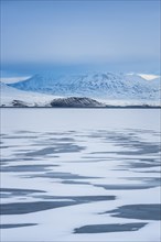 Snowy landscape at Pingvallavatn