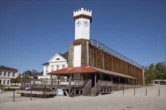 Graduation house clock tower
