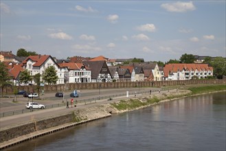 Fishing town with half-timbered houses
