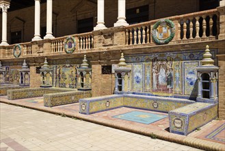 Mosaic pictures from Azulejo tiles