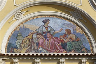 Mosaic on the gable