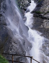 Fallbach waterfall at the Glockner High Alpine Road