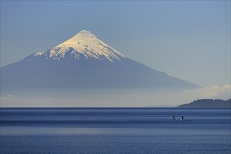 Volcano Osorno with snow cap at Lago Llanquihue