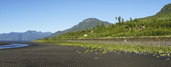 Black beach at Reloncavi Sound