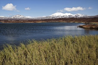 Landscape and Pingvallavatn lake at Thingvellir