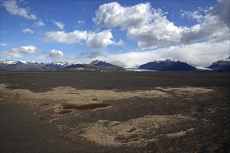 Vulcanic sand Skeidararsandur at Skaftfell