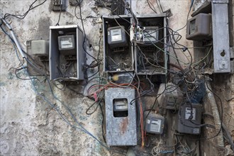 Dilapidated electricity meter