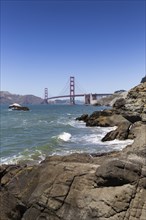 View from Baker Beach to Golden Gate Bridge