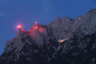 Mountain fire at the Karwendel