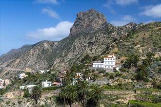 Vallehermoso with landmark Roque Cano