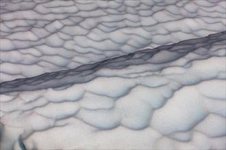 Ice structure on the glacier