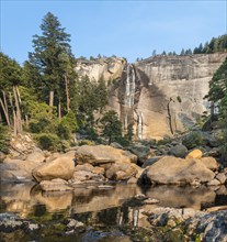 Merced River with Nevada Fall