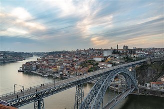 View over Porto with Ponte Dom Luis I