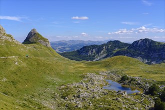 Mountain Stozina and lake Valovito jezero