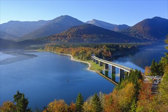 Bridge over Lake Sylvensteinsee