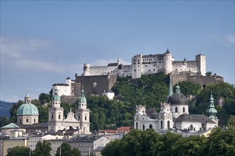 City view with Hohensalzburg Castle