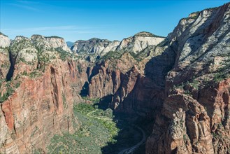 View of Zion Canyon from Angels Landing