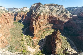 View of Zion Canyon from Angels Landing