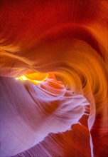 Colourful sandstone formation