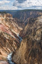 River Yellowstone River flows through canyon