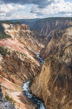 River Yellowstone River flows through canyon