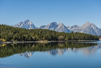 Mountains reflected in the lake