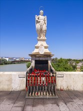 Statue of Saint Rafael on the bridge Puente Romano