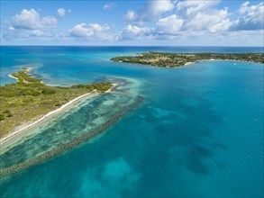 Maiden Island with fish traps