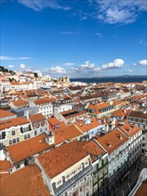 View over the city and the Castelo de Sao Jorge