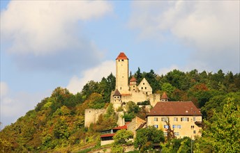 Hornberg Castle in autumn