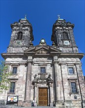 Baroque facade of St. Egidien Church