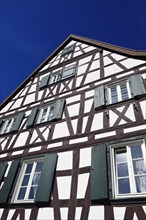 Half-timbered facade in Siebeldingen