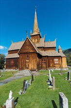 Stave Church Lom and cemetery