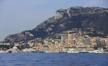 Super yachts in Monaco during the Formula 1 Grand Prix