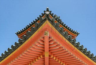 Detail of roof of Main gate of Heian Jingu