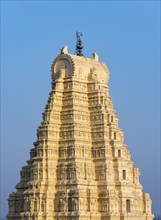 Close-up of gopuram of Virupaksha Temple
