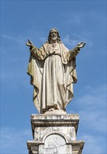 Statue of Sacred Heart of Jesus opposite the Se Cathedral
