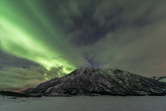 Northern lights or aurora borealis
